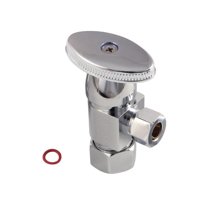 Kingston Americana CD53301VA 5/8-Inch O.D. Comp x 3/8-Inch O.D. Comp Anti-Seize Deluxe Quarter-Turn Ceramic Hardisc Cartridge Angle Stop, Polished Chrome