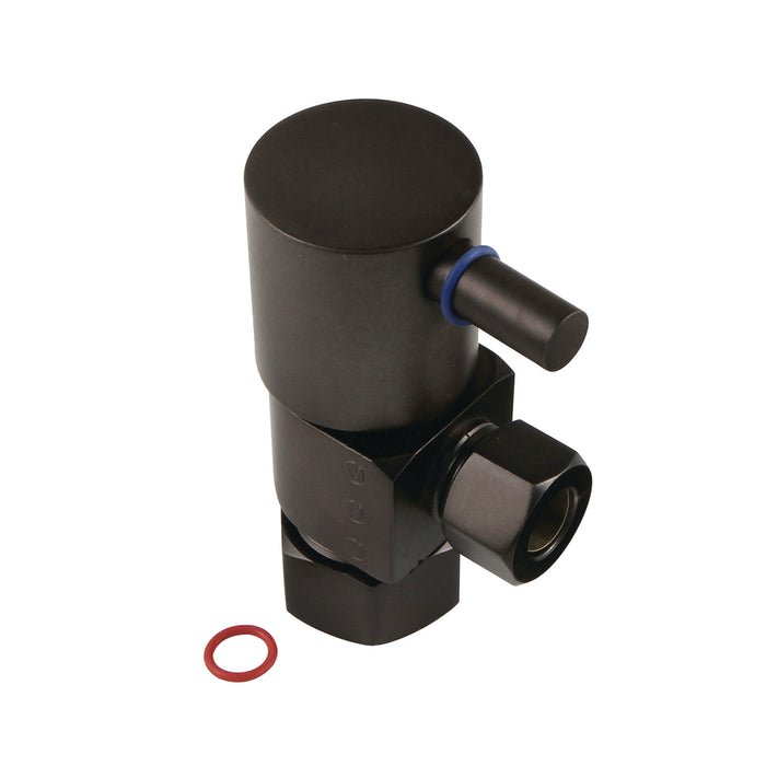 Kingston Sona CD53305DL - Concord 5/8-Inch O.D. Comp x 3/8-Inch O.D. Comp Anti-Seize Deluxe Quarter-Turn Ceramic Hardisc Cartridge Angle Stop, Oil Rubbed Bronze