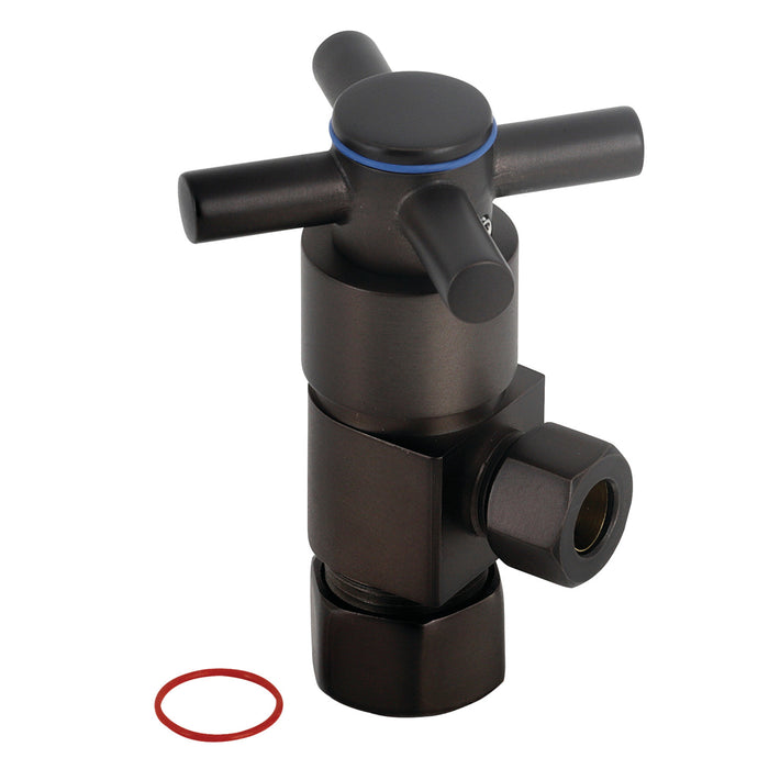 Kingston Sona CD53305DX - Concord 5/8-Inch O.D. Comp x 3/8-Inch O.D. Comp Anti-Seize Deluxe Quarter-Turn Ceramic Hardisc Cartridge Angle Stop, Oil Rubbed Bronze