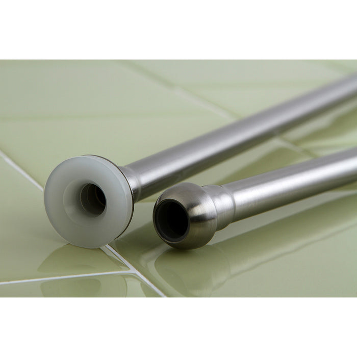 Kingston Complement CF38201 20-Inch x 3/8-Inch Diameter Flat Closet Supply Line, Polished Chrome