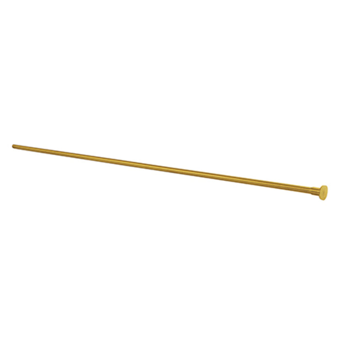 Kingston Complement CF38307 30-Inch x 3/8-Inch Diameter Flat Closet Supply Line, Brushed Brass