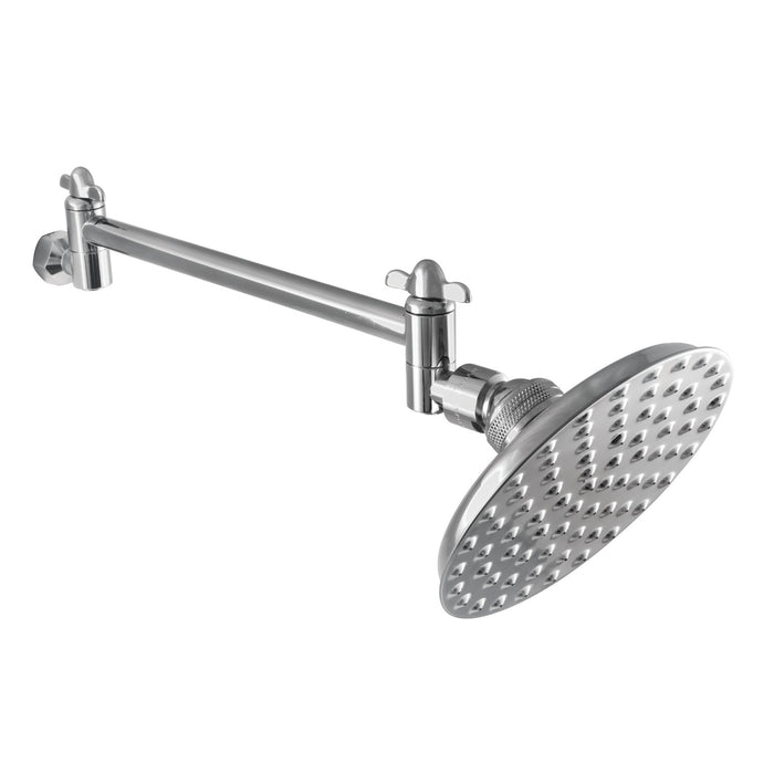 Kingston Heirloom CK135K1 - Victorian 5-1/4-Inch Round Raindrop Brass Shower Head with 10-Inch High-Low Adjustable Shower Arm, Polished Chrome