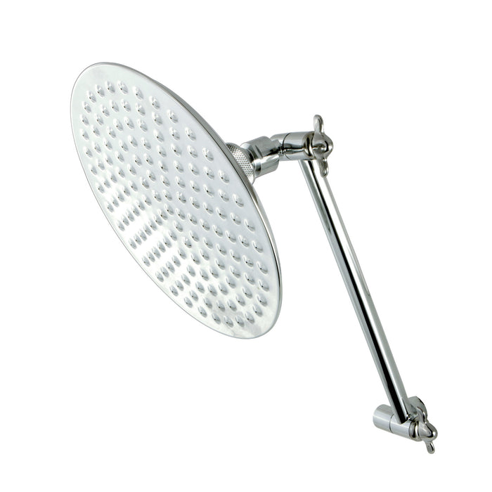Kingston Heirloom CK136K1 - Victorian 7-3/4-Inch Round Raindrop Brass Shower Head with 10-Inch High-Low Adjustable Shower Arm, Polished Chrome