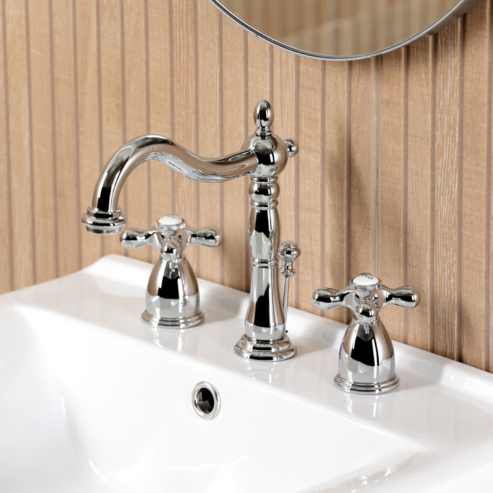 Edwardian CKVPB2018W81 20-Inch Porcelain Console Sink Set with Widespread Bathroom Faucet and Plumbing Trim Kit (8-Inch, 3-Hole), White/Polished Chrome