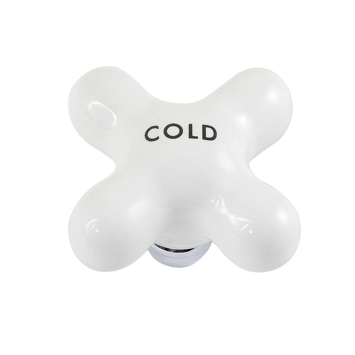 Kingston CWPKCXCHC Porcelain Cross Handle (Cold Side), Polished Chrome