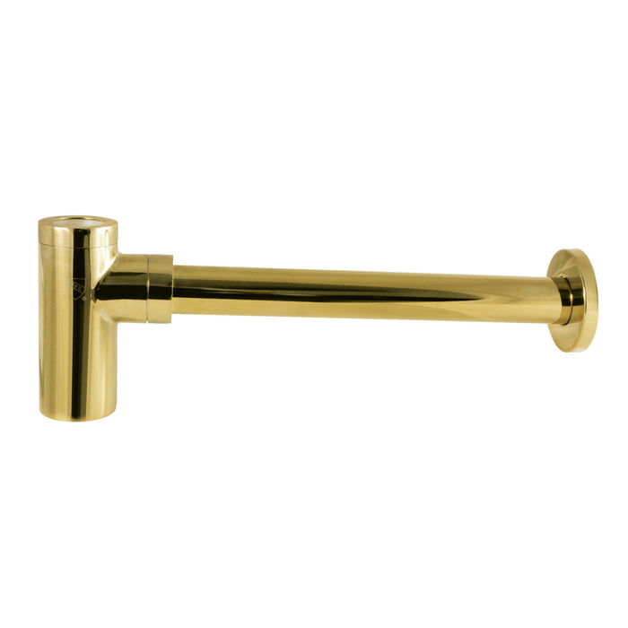 Kingston Trimscape DD8102 1-1/4 Inch O.D. Brass Round Bottle Trap, Polished Brass