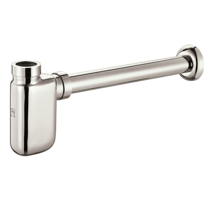 Kingston Trimscape DD8406 1-1/4 Inch O.D. Brass Oval Bottle Trap, Polished Nickel