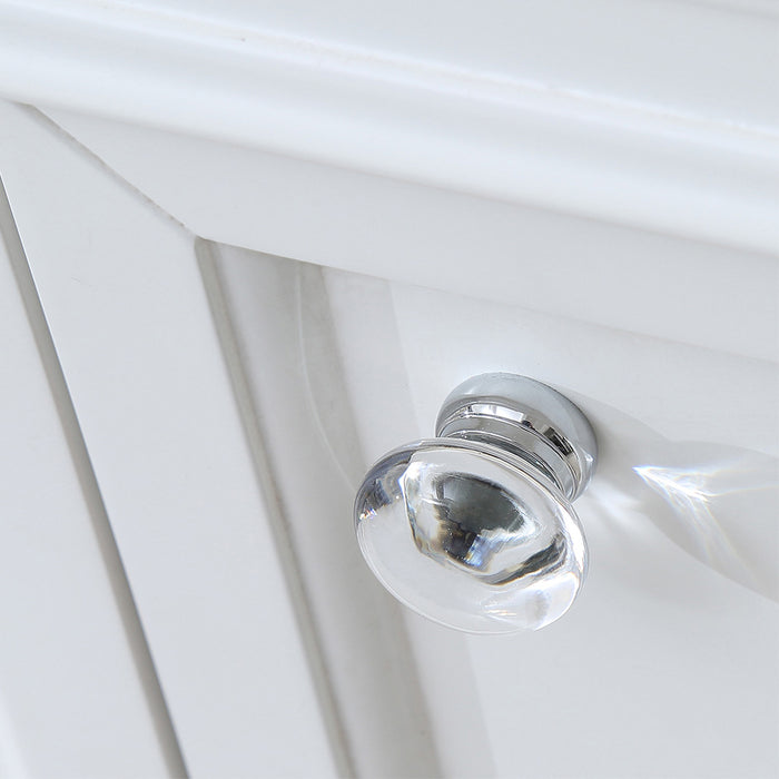 Kingston Derby DE48CW01PW - 48 in. x 22 in. Bathroom Vanity Marble Top and White Basin, White