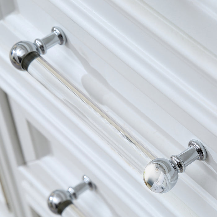 Kingston Derby DE60CW01PW - 60 in. x 22 in. Bathroom Vanity Marble Top and White Basin, White