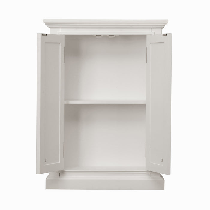 Kingston Derby DERBY-TT-W - 24 in. x 8 in. Toilet Topper Bathroom Storage, Pure White