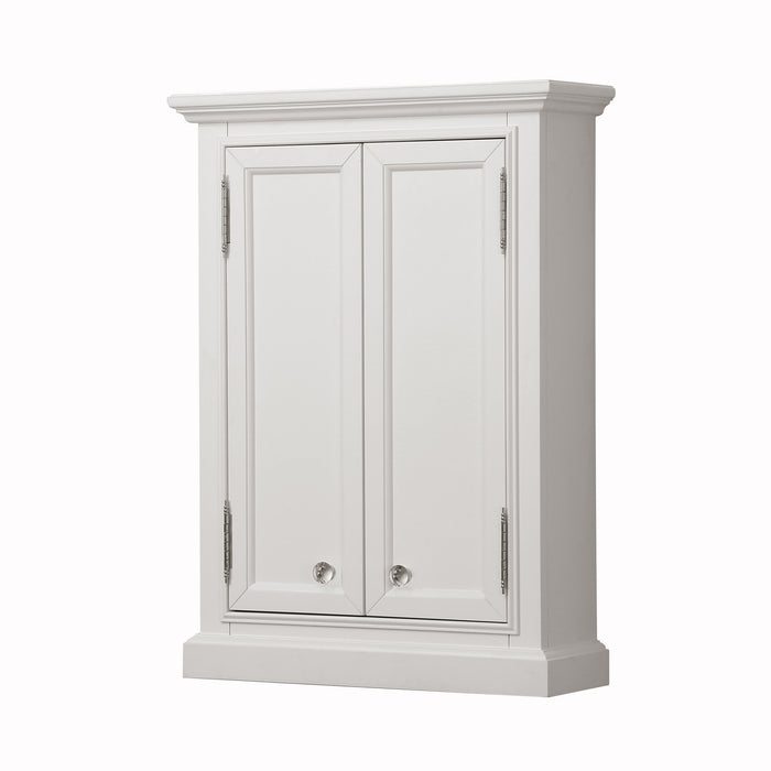 Kingston Derby DERBY-TT-W - 24 in. x 8 in. Toilet Topper Bathroom Storage, Pure White