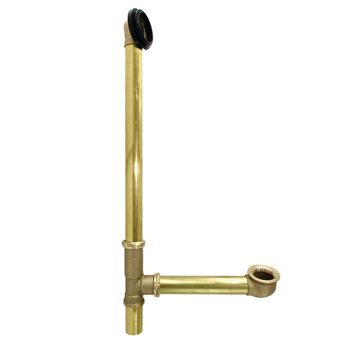 DLL20 20-Inch Tube for Tub Overflow Drain With Gasket, Rough