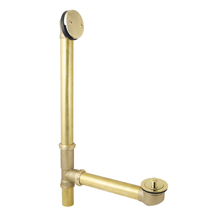Made To Match DLL3162 21-Inch Brass Lift and Turn Tub Waste and Overflow, Polished Brass