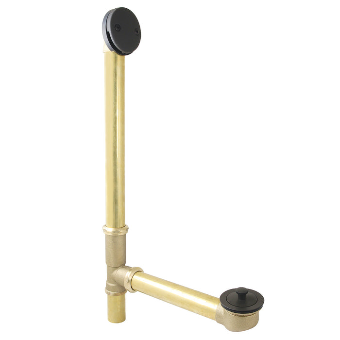 Kingston Heirloom DLL3165 - Made To Match 21-Inch Brass Lift and Turn Tub Waste and Overflow, Oil Rubbed Bronze