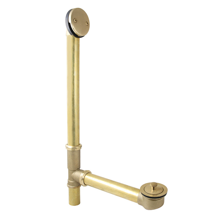 Made To Match DLL3187 23-Inch Brass Lift and Turn Tub Waste and Overflow, Brushed Brass