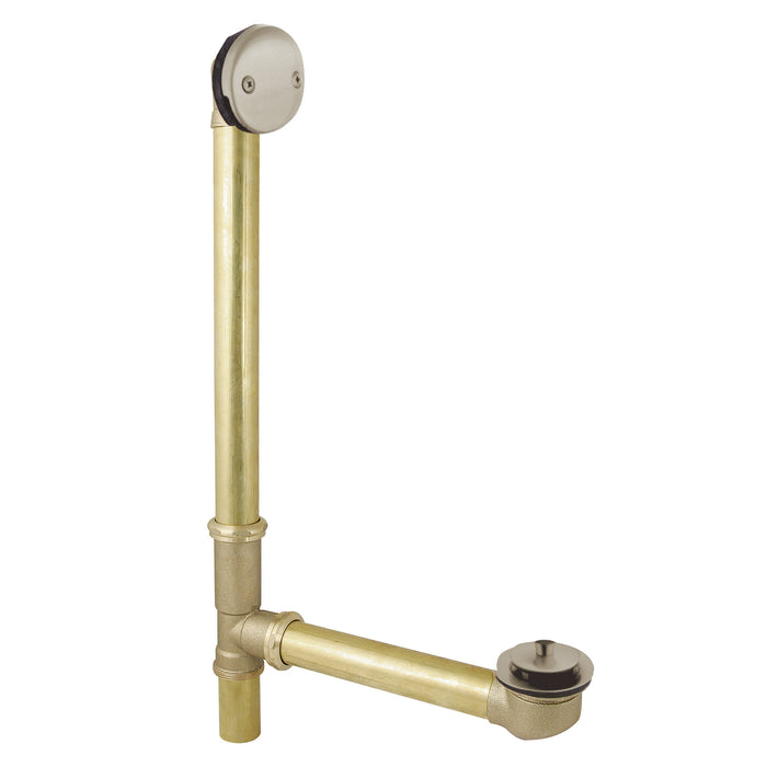 Kingston Heirloom DLL3188 - Made To Match 23-Inch Brass Lift and Turn Tub Waste and Overflow, Brushed Nickel