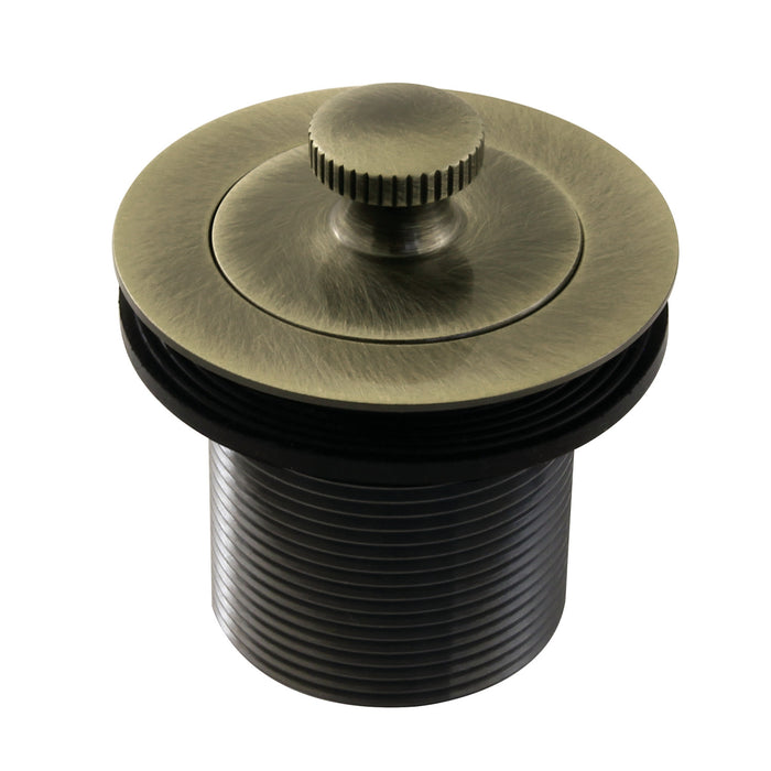 Kingston Heirloom DLT17AB - Made To Match 1-1/2-Inch Lift and Turn Tub Drain with 1-3/4-Inch Body Thread, Antique Brass