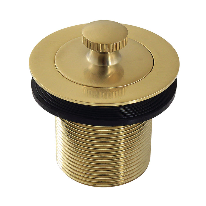 Kingston Heirloom DLT17SB - Made To Match 1-1/2-Inch Lift and Turn Tub Drain with 1-3/4-Inch Body Thread, Brushed Brass