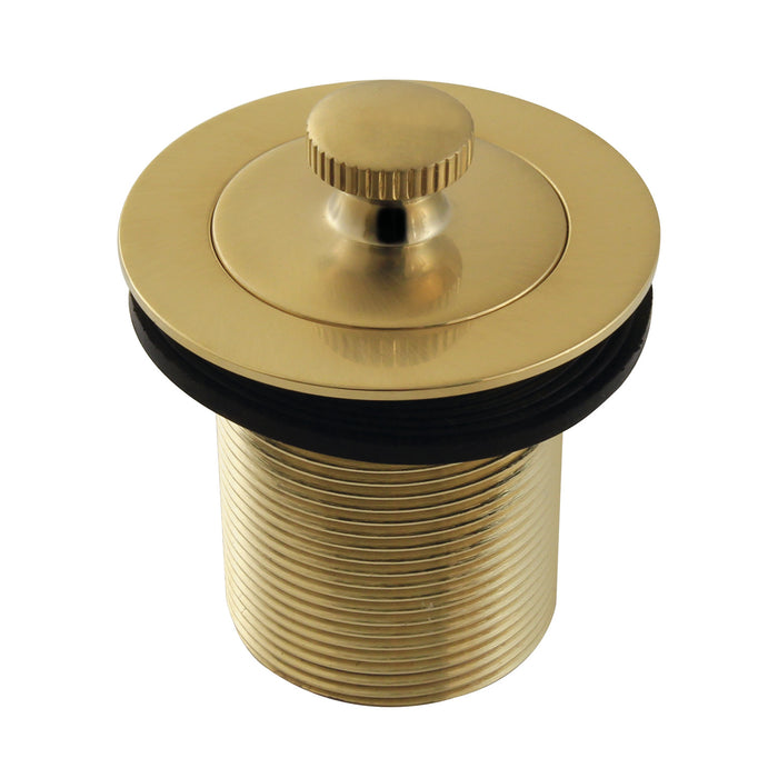 Kingston Heirloom DLT20SB - Made To Match 1-1/2-Inch Lift and Turn Tub Drain with 2-Inch Body Thread, Brushed Brass
