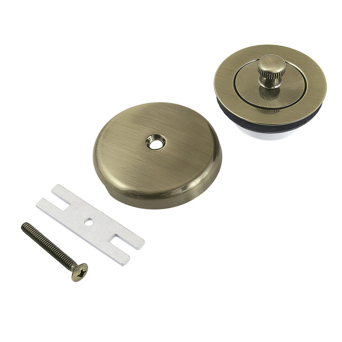 Kingston Heirloom DLT5301A3 - Trimscape Zinc Alloy Lift and Turn Tub Drain Conversion Kit, Antique Brass