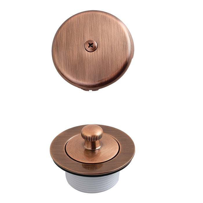 Kingston Heirloom DLT5301AAC - Trimscape Zinc Alloy Lift and Turn Tub Drain Conversion Kit, Antique Copper
