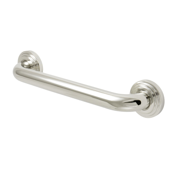 Kingston Sona DR214126 - Milano 12-Inch x 1-1/4-Inch O.D. Brass Decorative Grab Bar, Polished Nickel