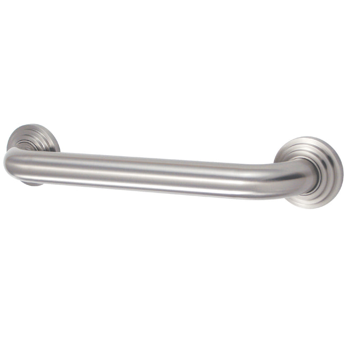 Kingston Sona DR214128 - Milano 12-Inch x 1-1/4-Inch O.D. Brass Decorative Grab Bar, Brushed Nickel