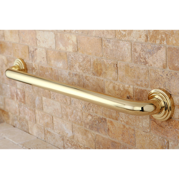 Milano Thrive In Place DR214242 24-Inch X 1-1/4 Inch O.D Grab Bar, Polished Brass