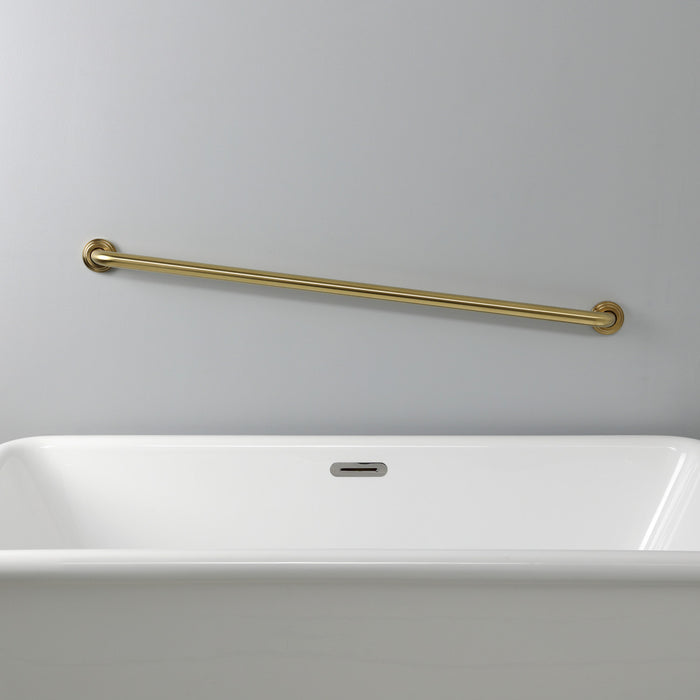 Kingston Sona DR214427 - Milano 42-Inch x 1-1/4-Inch O.D. Brass ADA Grab Bar, Brushed Brass