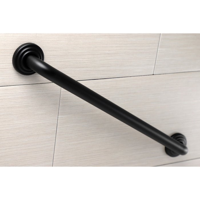 Kingston Heirloom DR314240 - Restoration 24-Inch x 1-1/4-Inch O.D. Brass Decorative Grab Bar, Matte Black