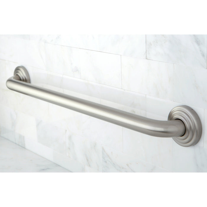 Kingston Heirloom DR314248 - Restoration 24-Inch x 1-1/4-Inch O.D. Brass Decorative Grab Bar, Brushed Nickel