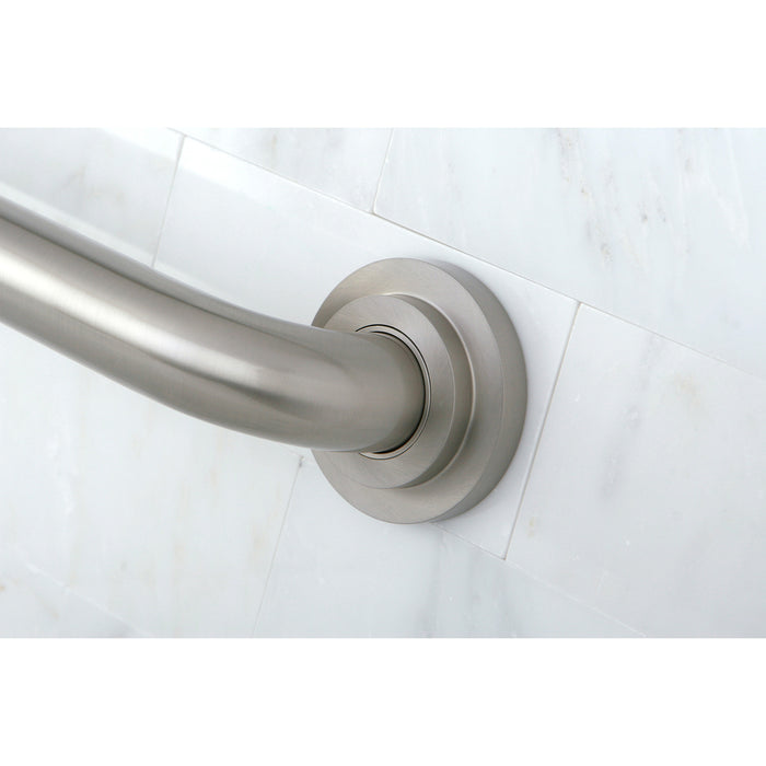 Kingston Sona DR414248 - Manhattan 24-Inch x 1-1/4-Inch O.D. Brass Decorative Grab Bar, Brushed Nickel