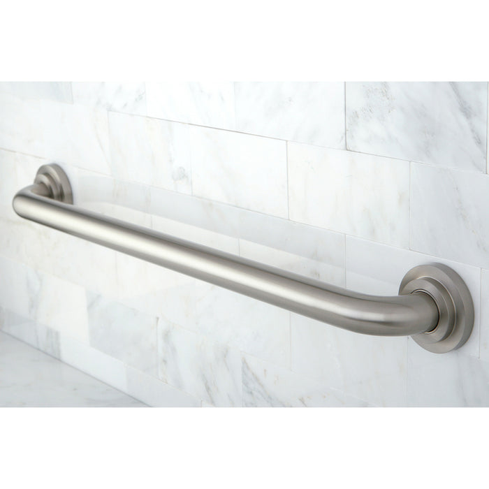Kingston Sona DR414248 - Manhattan 24-Inch x 1-1/4-Inch O.D. Brass Decorative Grab Bar, Brushed Nickel