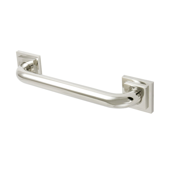 Kingston Sona DR614126 - Claremont 12-Inch x 1-1/4-Inch O.D. Brass Decorative Grab Bar, Polished Nickel