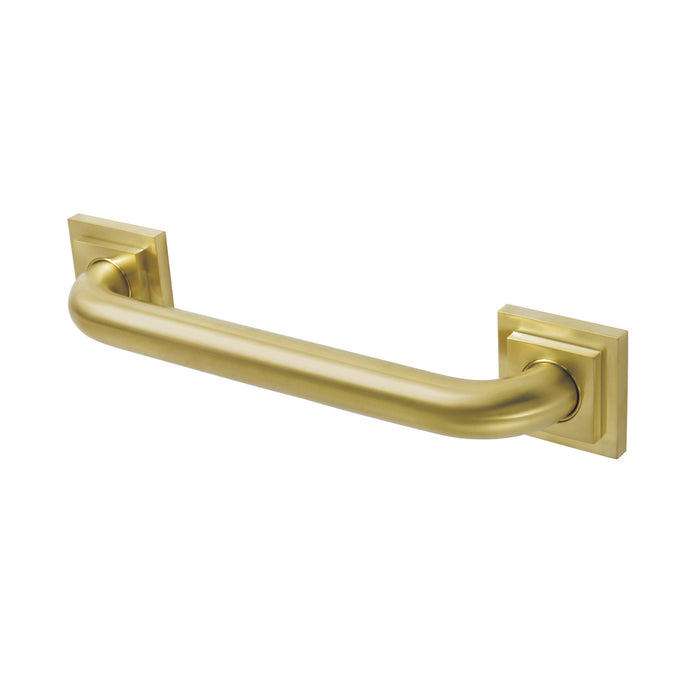 Kingston Sona DR614127 - Claremont 12-Inch x 1-1/4-Inch O.D. Brass Decorative Grab Bar, Brushed Brass