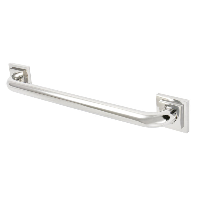 Kingston Sona DR614186 - Claremont 18-Inch x 1-1/4-Inch O.D. Brass Decorative Grab Bar, Polished Nickel