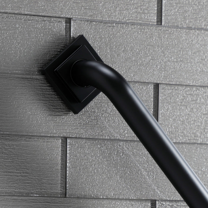 Kingston Sona DR614320 - Claremont 32-Inch x 1-1/4-Inch O.D. Brass Decorative Grab Bar, Matte Black