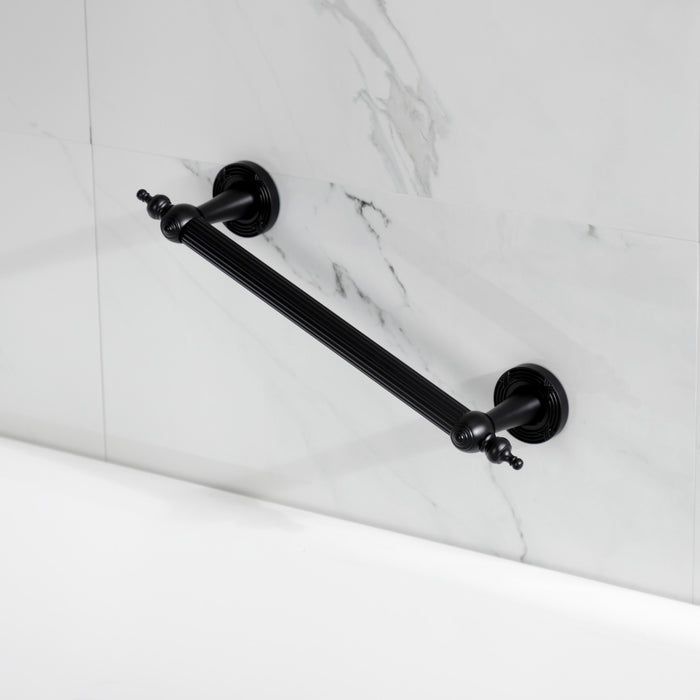 Kingston Sona DR710120 - Templeton 12-Inch x 1-Inch O.D. Brass Decorative Grab Bar, Matte Black