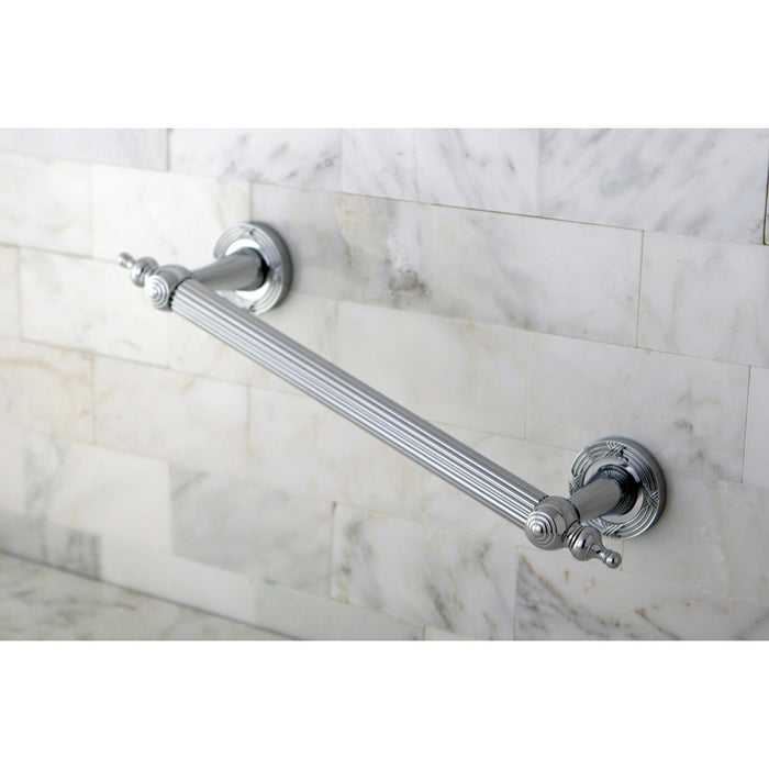 Kingston Sona DR710121 - Templeton 12-Inch x 1-Inch O.D. Brass Decorative Grab Bar, Polished Chrome