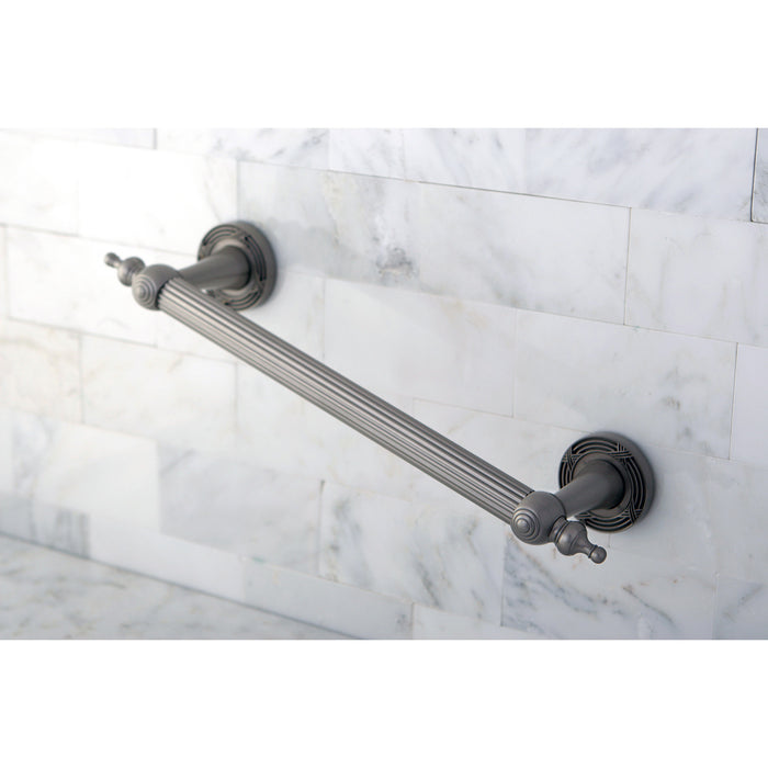 Kingston Sona DR710128 - Templeton 12-Inch x 1-Inch O.D. Brass Decorative Grab Bar, Brushed Nickel