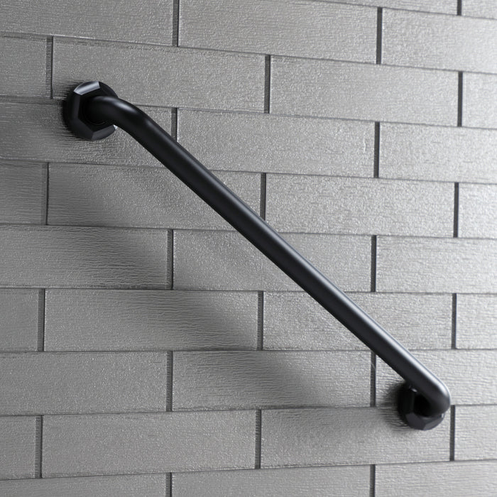 Kingston Tulare DR714240 - Metropolitan 24-Inch x 1-1/4-Inch O.D. Brass Decorative Grab Bar, Matte Black