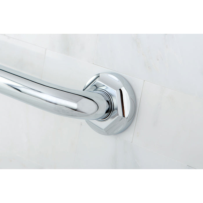 Kingston Tulare DR714241 - Metropolitan 24-Inch x 1-1/4-Inch O.D. Brass Decorative Grab Bar, Polished Chrome
