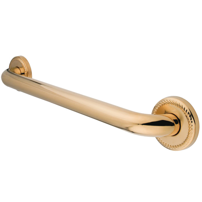 Kingston Heirloom DR814162 - Laurel 16-Inch x 1-1/4-Inch O.D. Brass Decorative Grab Bar, Polished Brass