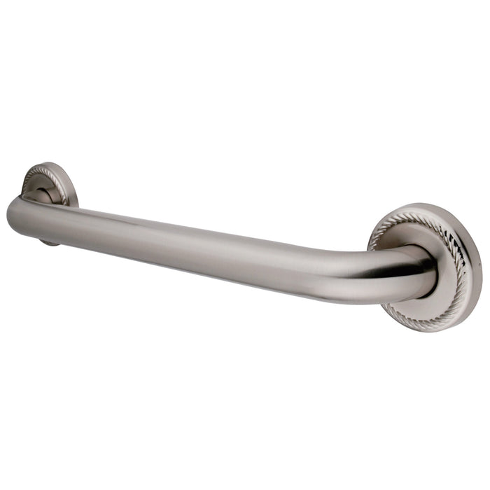 Kingston Heirloom DR814188 - Laurel 18-Inch x 1-1/4-Inch O.D. Brass Decorative Grab Bar, Brushed Nickel