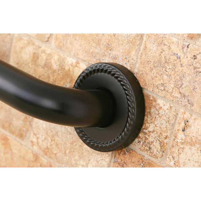 Kingston Heirloom DR814245 - Laurel 24-Inch x 1-1/4-Inch O.D. Brass Decorative Grab Bar, Oil Rubbed Bronze