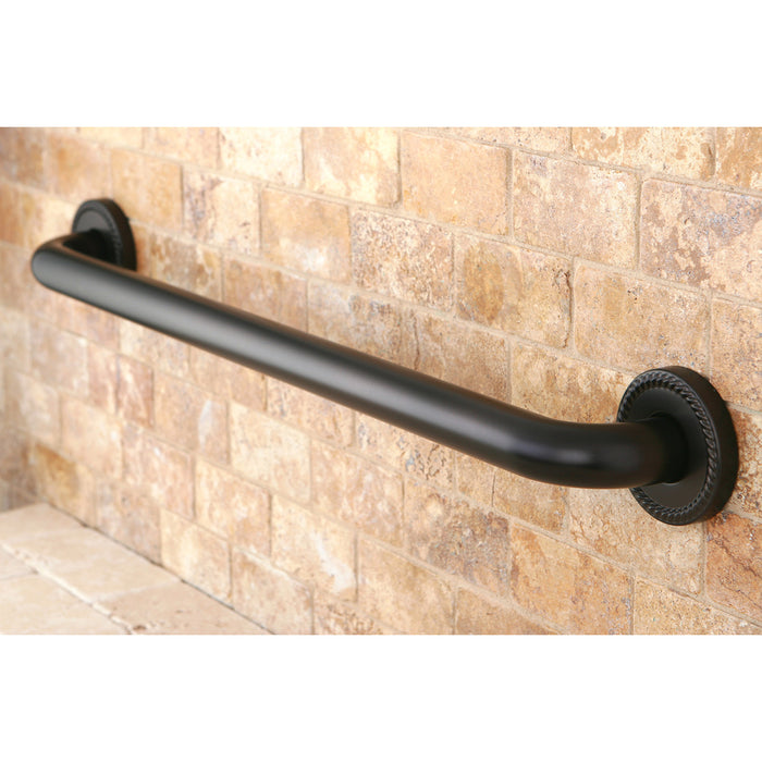 Kingston Heirloom DR814245 - Laurel 24-Inch x 1-1/4-Inch O.D. Brass Decorative Grab Bar, Oil Rubbed Bronze