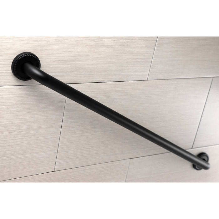 Kingston Heirloom DR814360 - Laurel 36-Inch x 1-1/4-Inch O.D. Brass Decorative Grab Bar, Matte Black