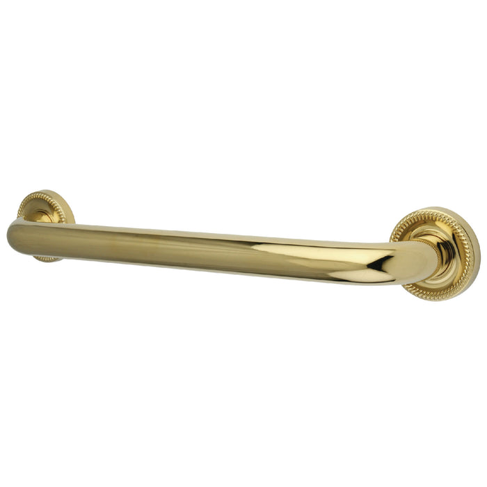Kingston Heirloom DR914162 - Camelon 16-Inch x 1-1/4-Inch O.D. Brass Decorative Grab Bar, Polished Brass