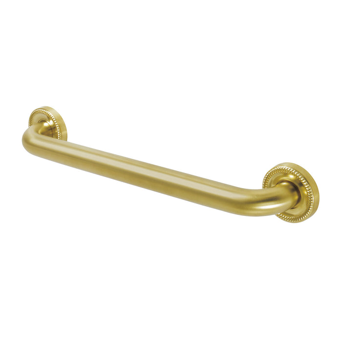 Kingston Heirloom DR914167 - Camelon 16-Inch x 1-1/4-Inch O.D. Brass Decorative Grab Bar, Brushed Brass