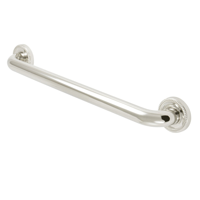 Kingston Heirloom DR914186 - Camelon 18-Inch x 1-1/4-Inch O.D. Brass Decorative Grab Bar, Polished Nickel